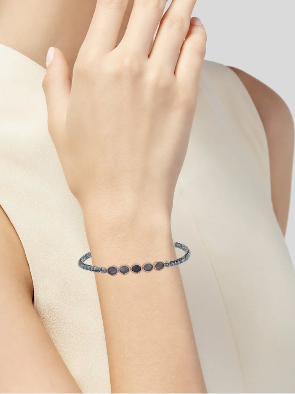 Brooke Gregson 14k Gold 5 Sapphire Bracelet